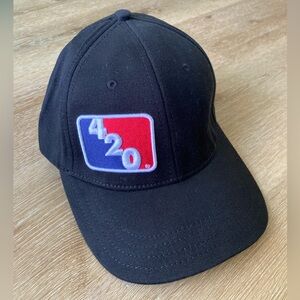 420 Apparel Black Hat Cap One Size Fit All (New without tag)